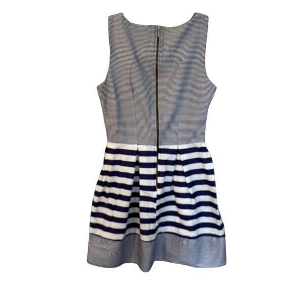 Closet London Blue and White Breton Stripe A-Line Dress UK‎ 10/US6 Preppy Twee - Picture 4 of 16